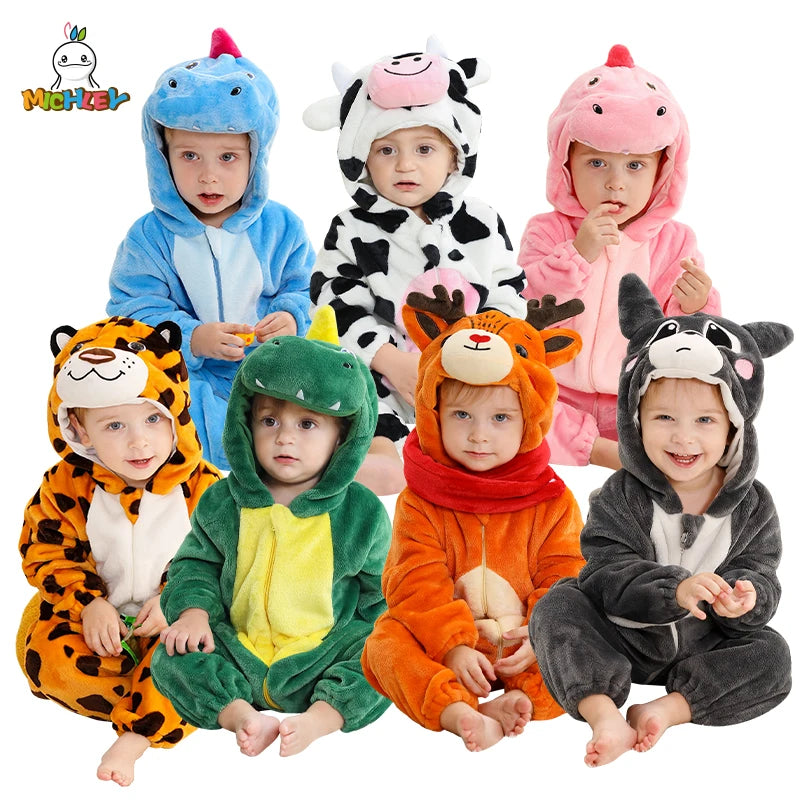 Toddler Winter Animal Rompers