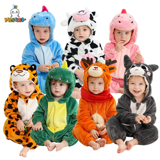 Toddler Winter Animal Rompers