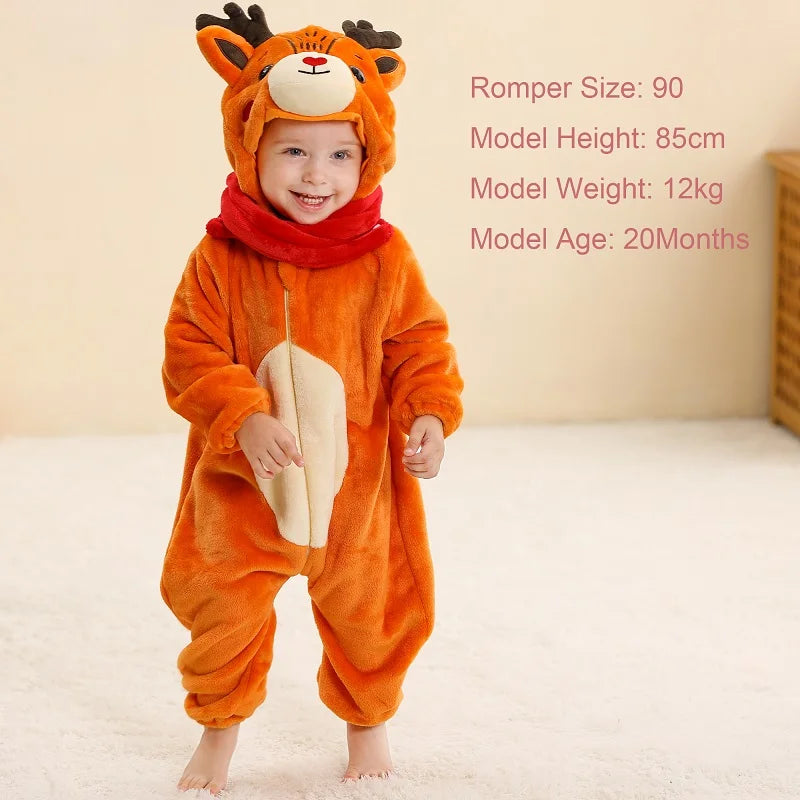Toddler Winter Animal Rompers