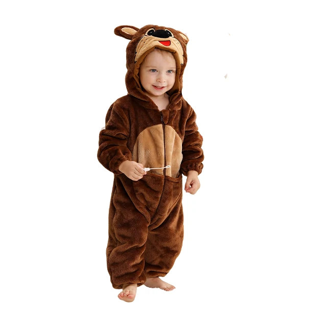 Toddler Winter Animal Rompers