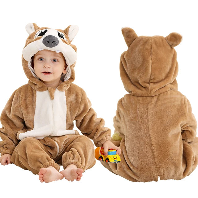 Toddler Winter Animal Rompers