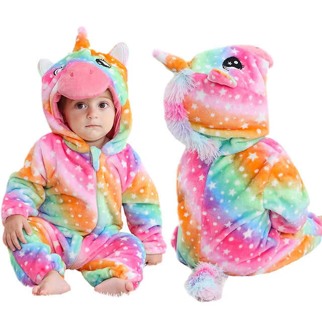 Toddler Winter Animal Rompers